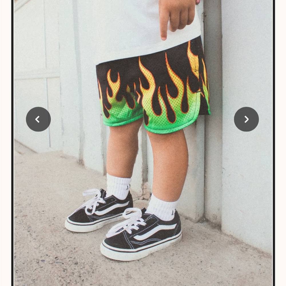 Little trouble flame shorts